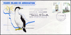 Sobre Expedicion HEARD Isl. - Heard Island Dx Association  - Enero-Febrero 1983